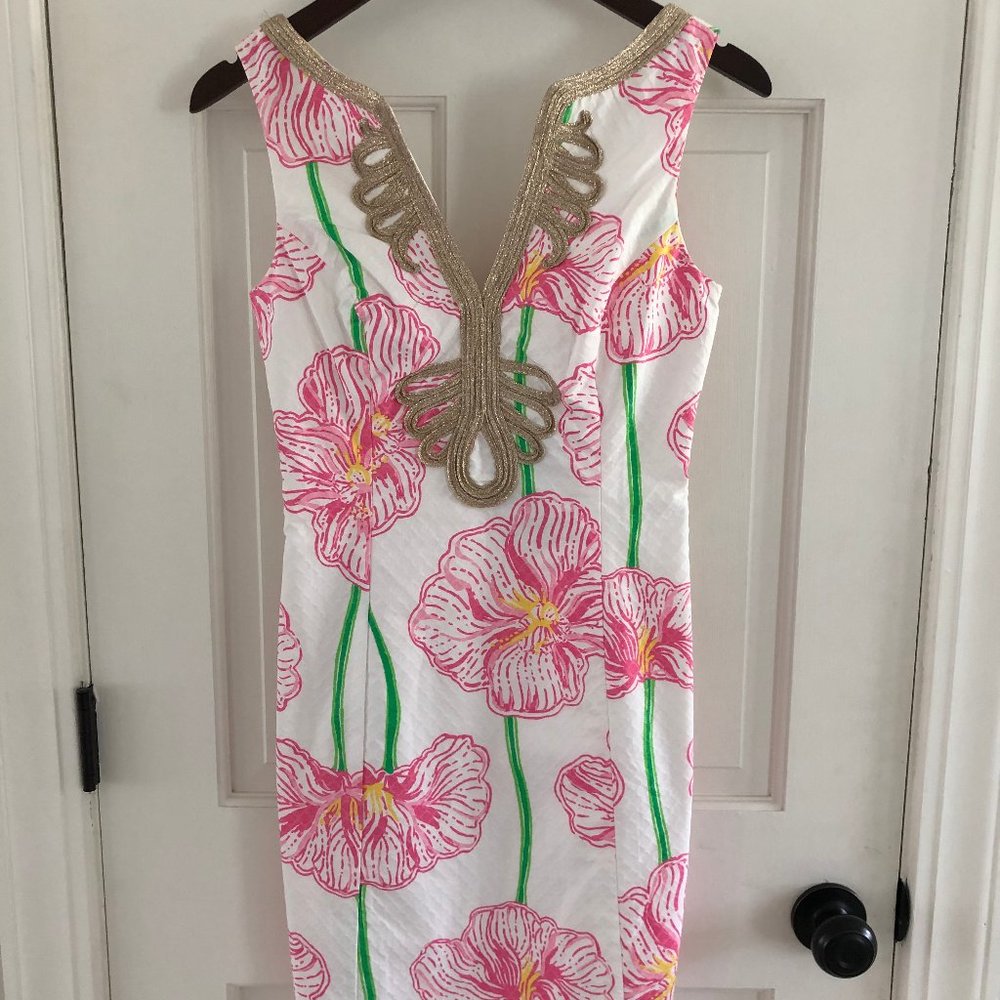Lilly Pulitzer Pink & White Flower Dress